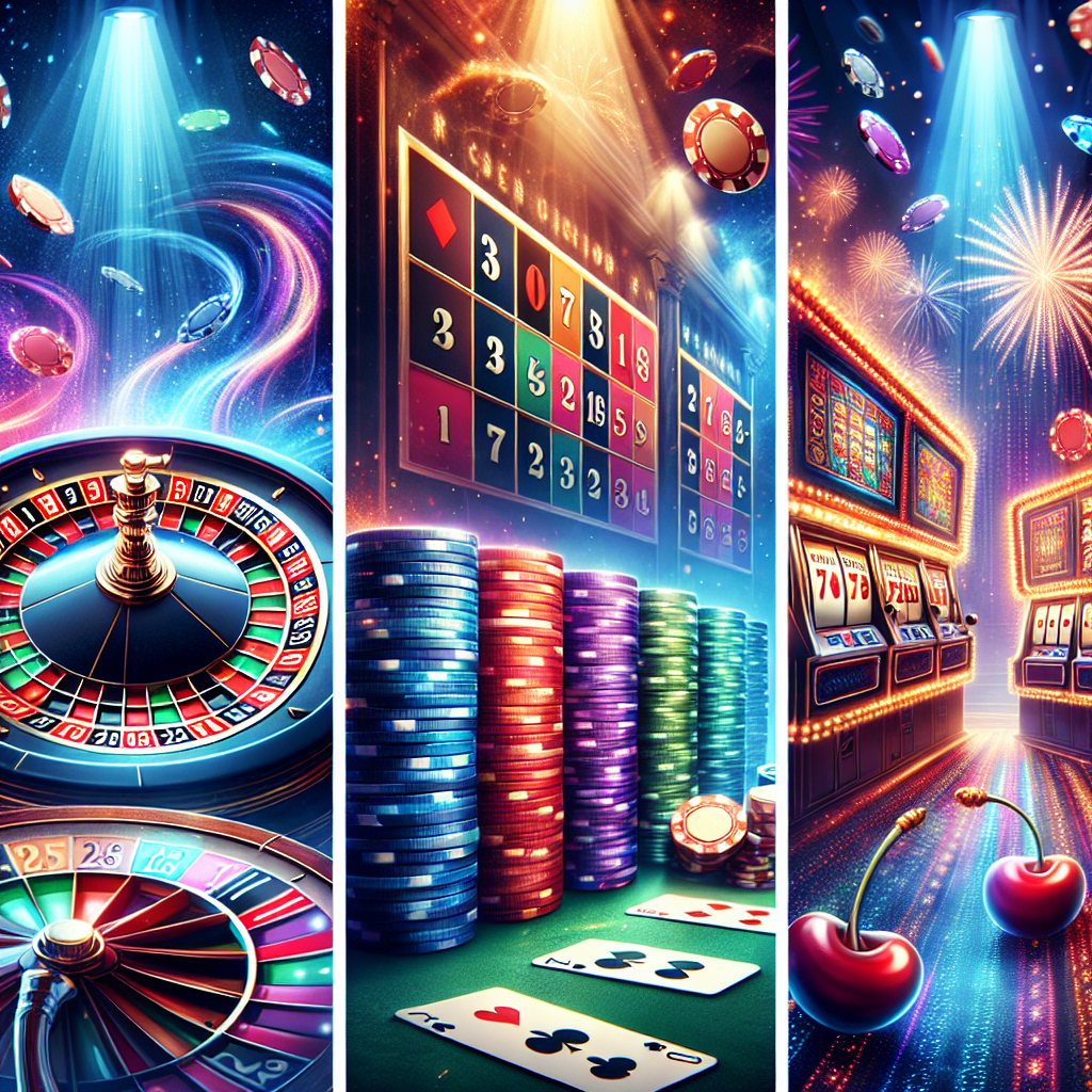 Promotional banners showcasing exciting casino offers